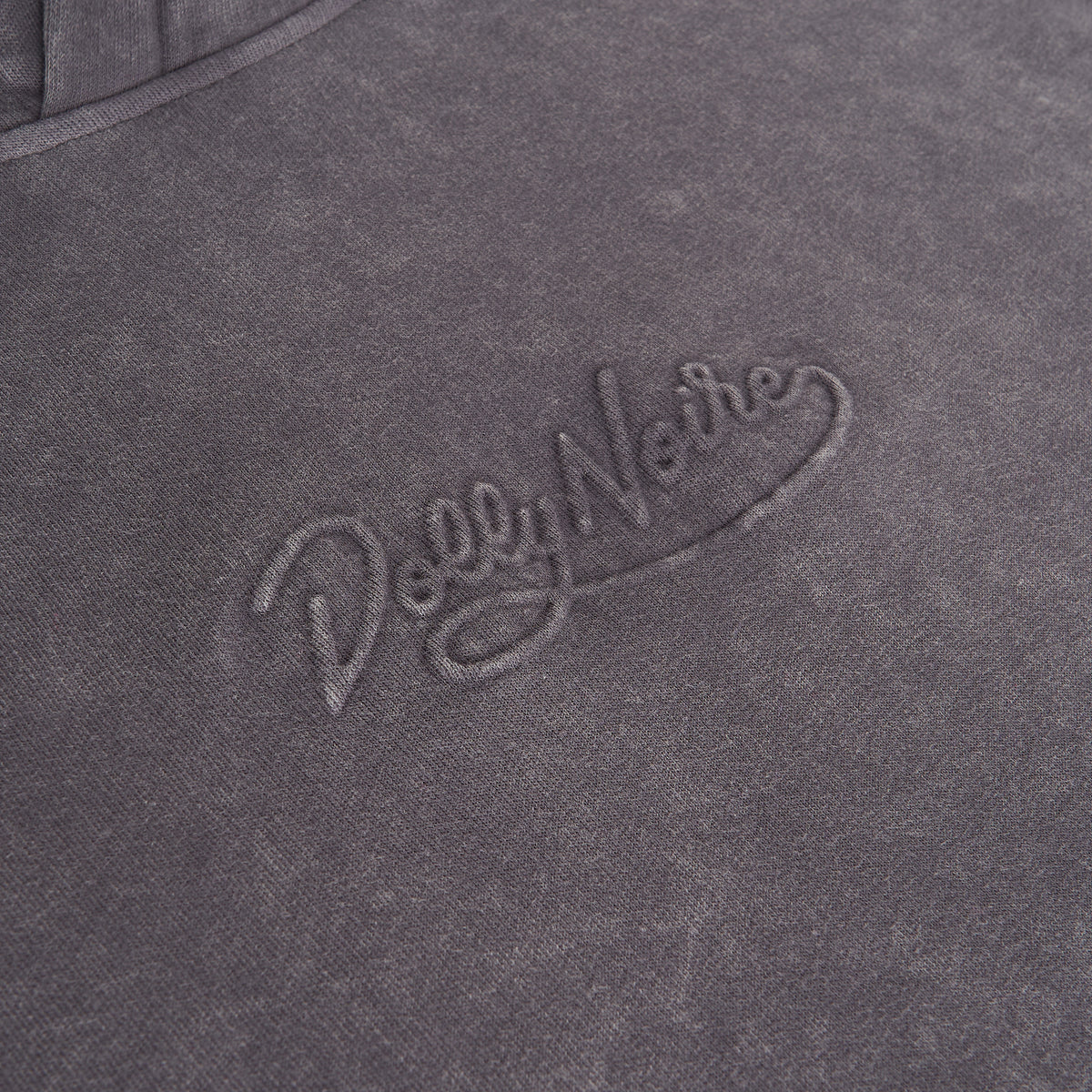Acid Wash Hoodie Grey DOLLY NOIRE