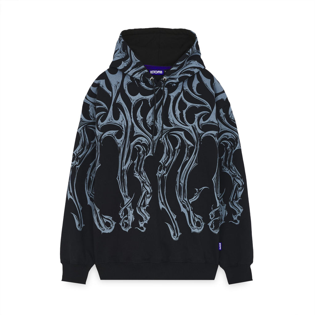 Octopus Tribal Blade Hoodie by Luca Devinu