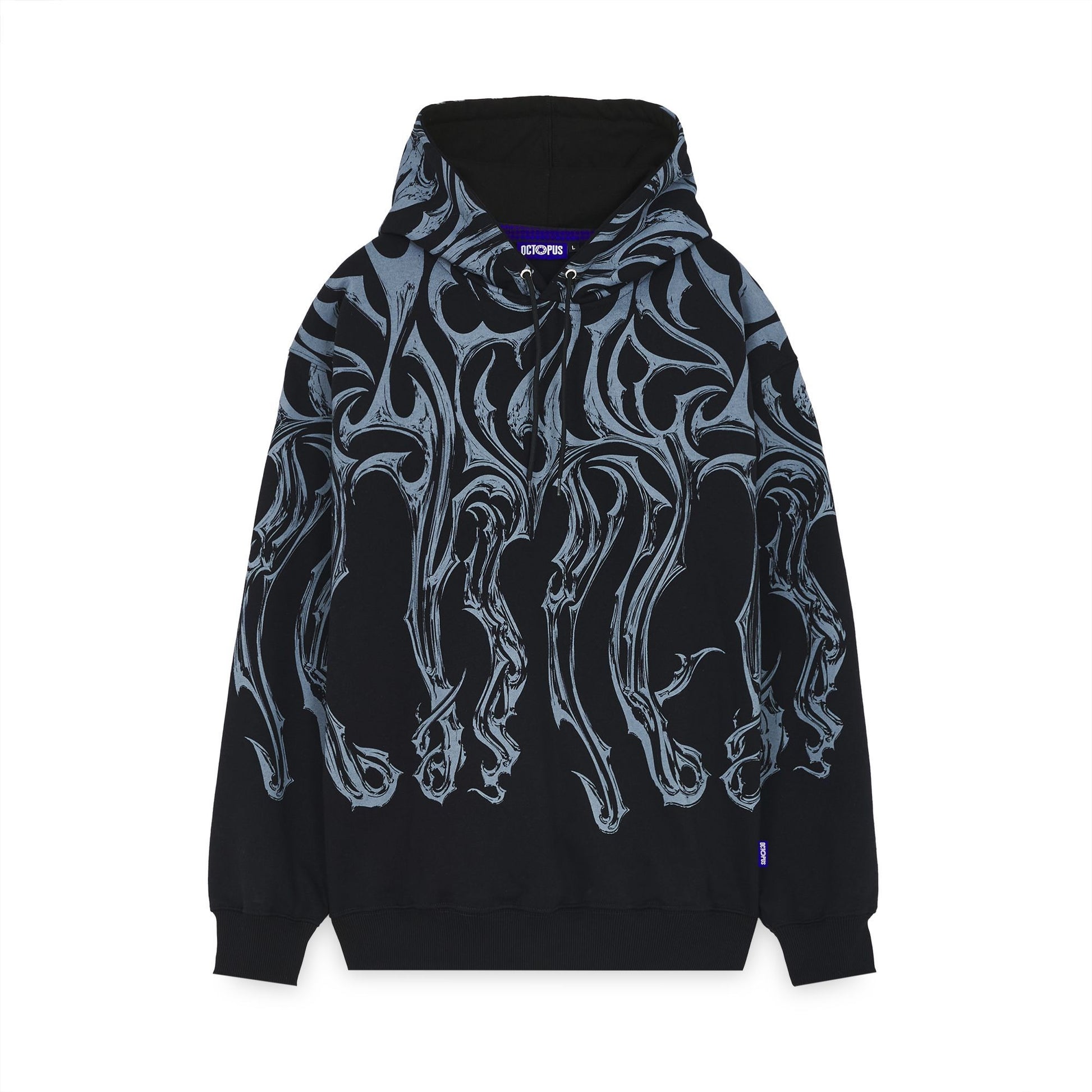 Octopus Tribal Blade Hoodie by Luca Devinu