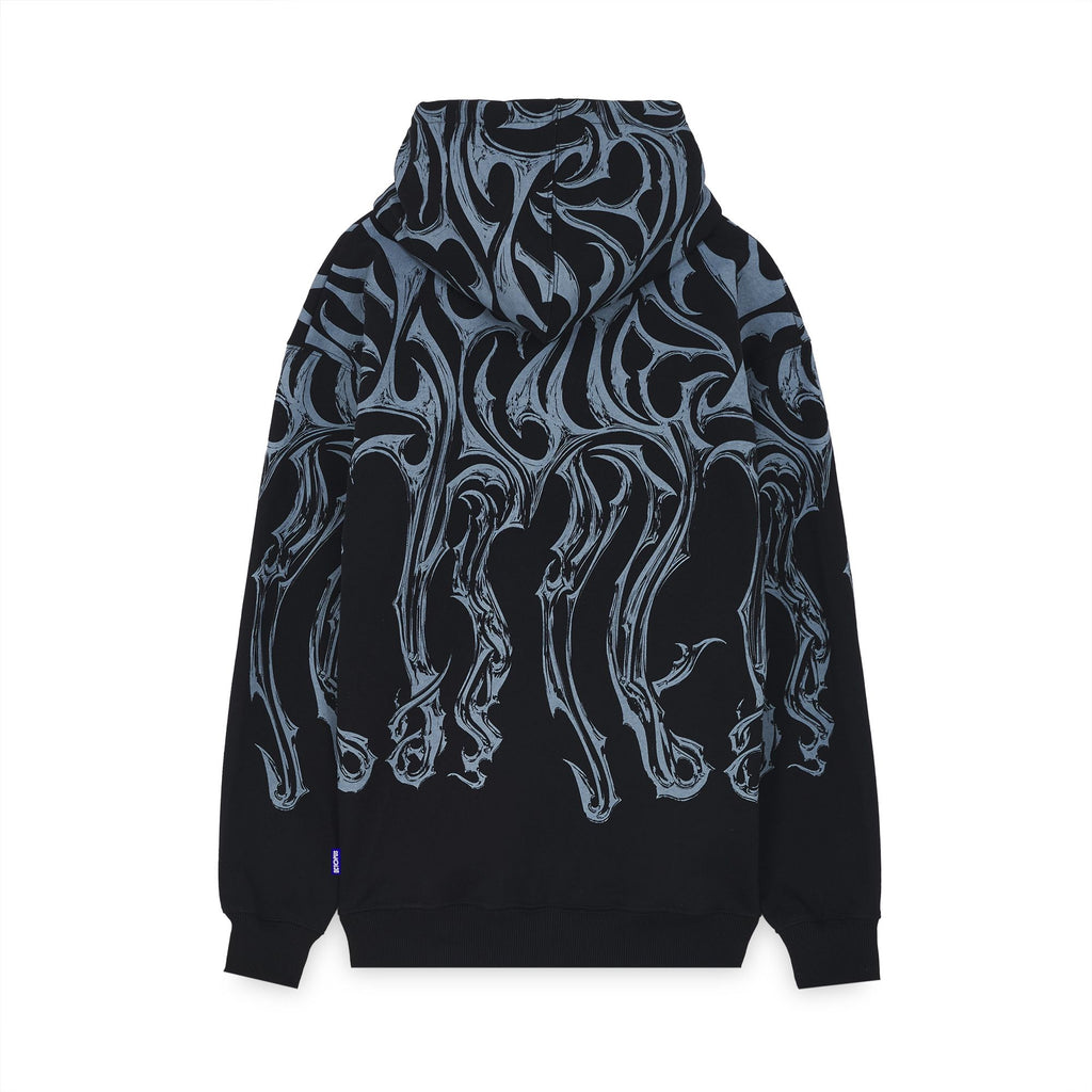 Octopus Tribal Blade Hoodie by Luca Devinu