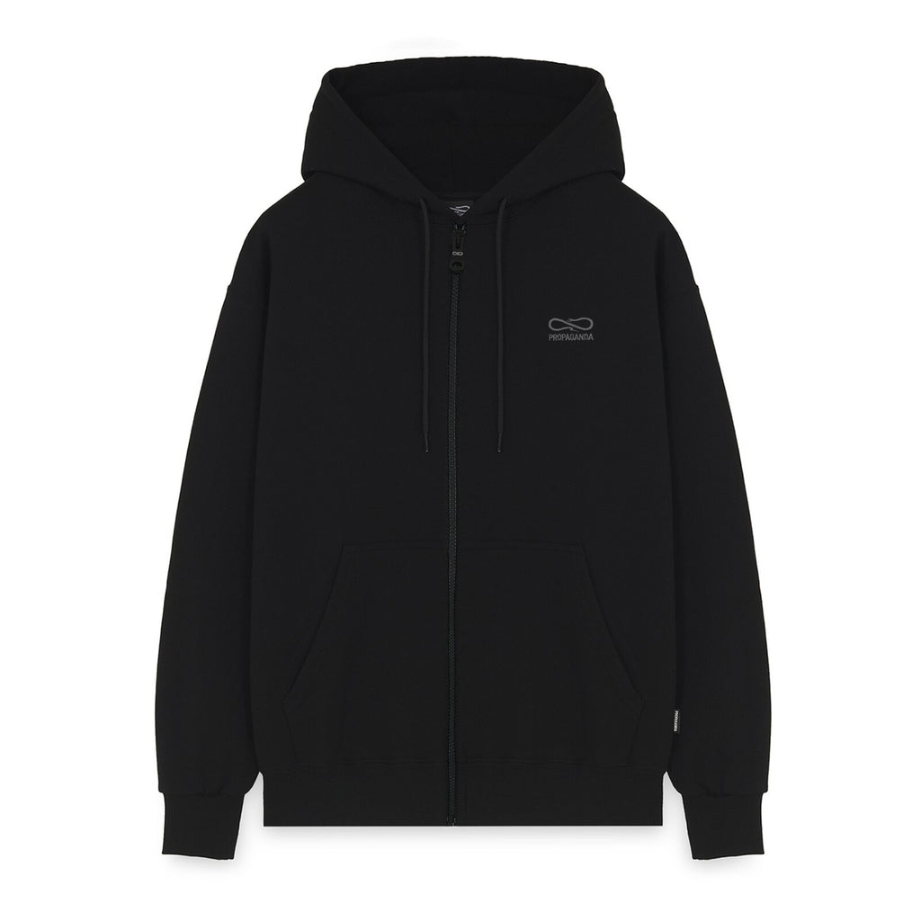 Logo Embroidery Zip Hoodie