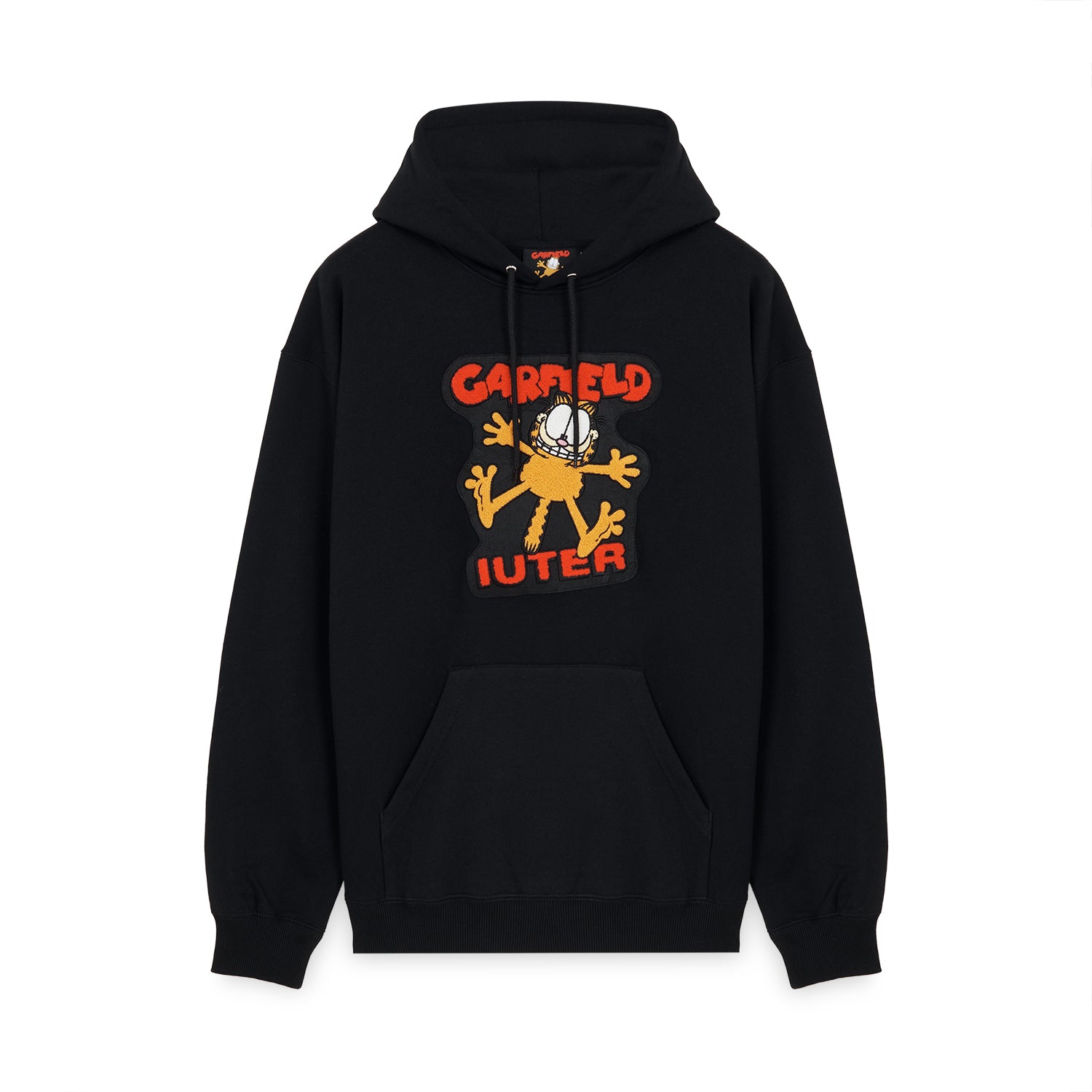 IUTER GARFIELD HOODIE BLACK