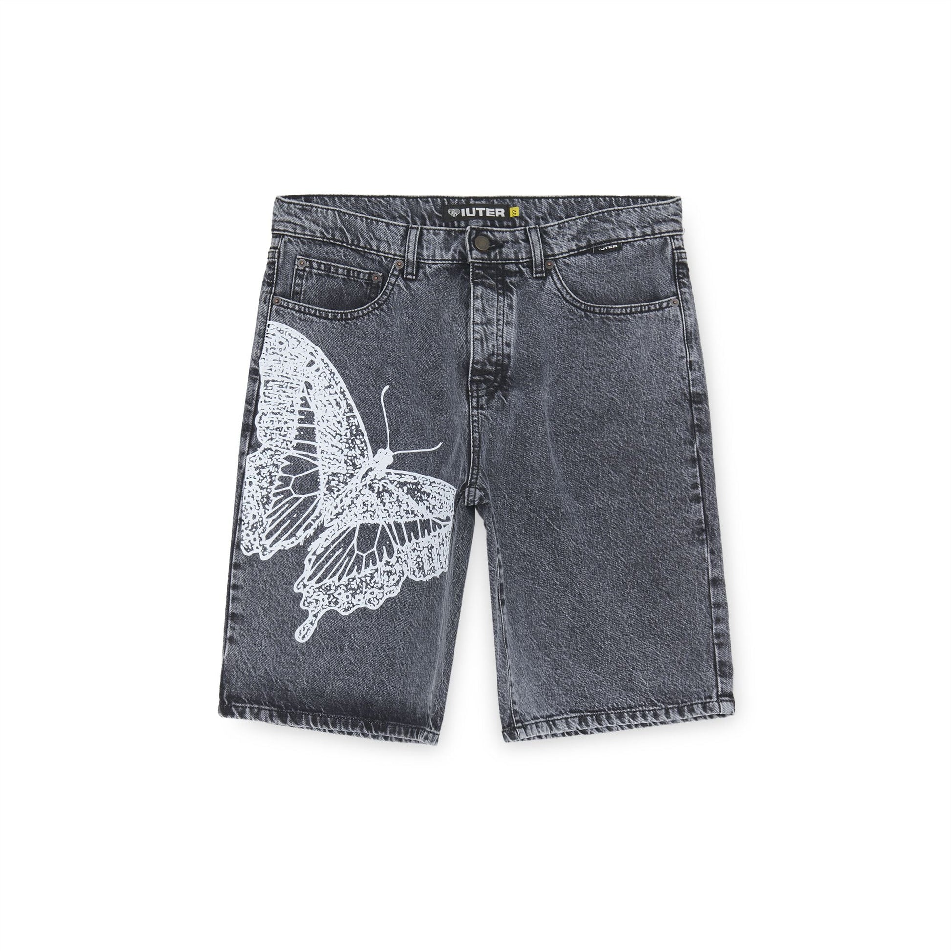 BUTTERFLY LOOSE DENIM SHORTS