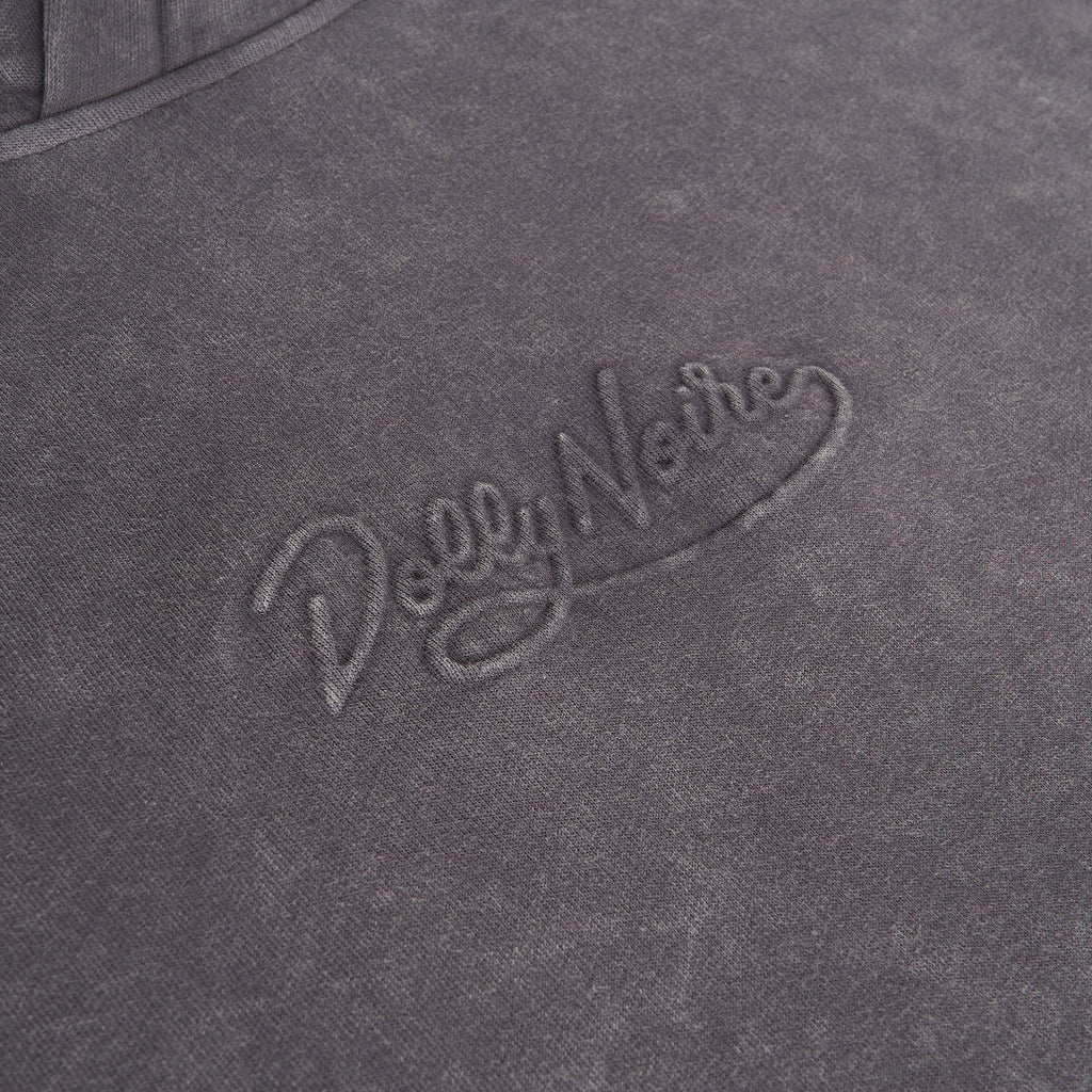 Acid Wash Hoodie Grey DOLLY NOIRE