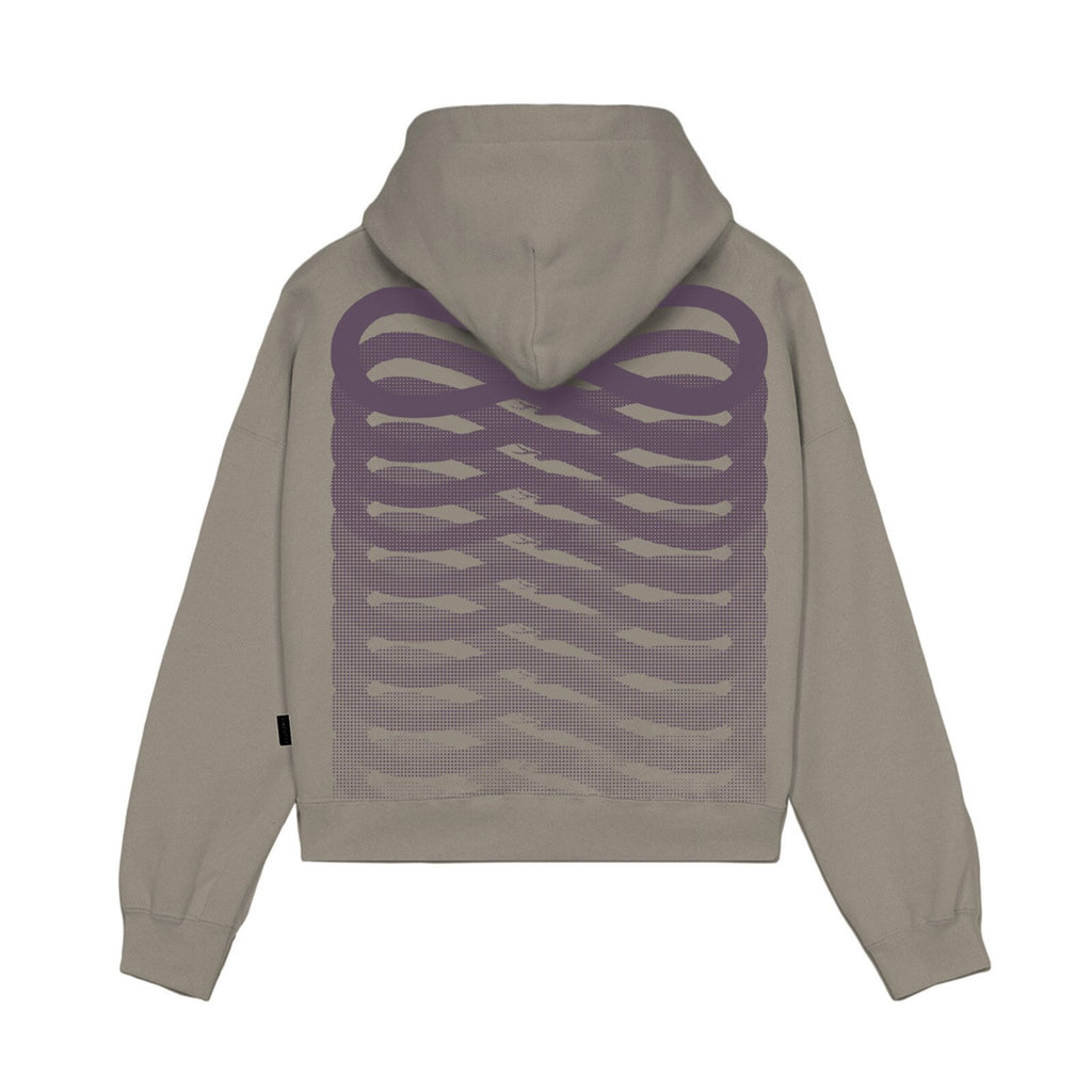 PROPAGANDA Ribs Woman Cropped Hoodie Sand