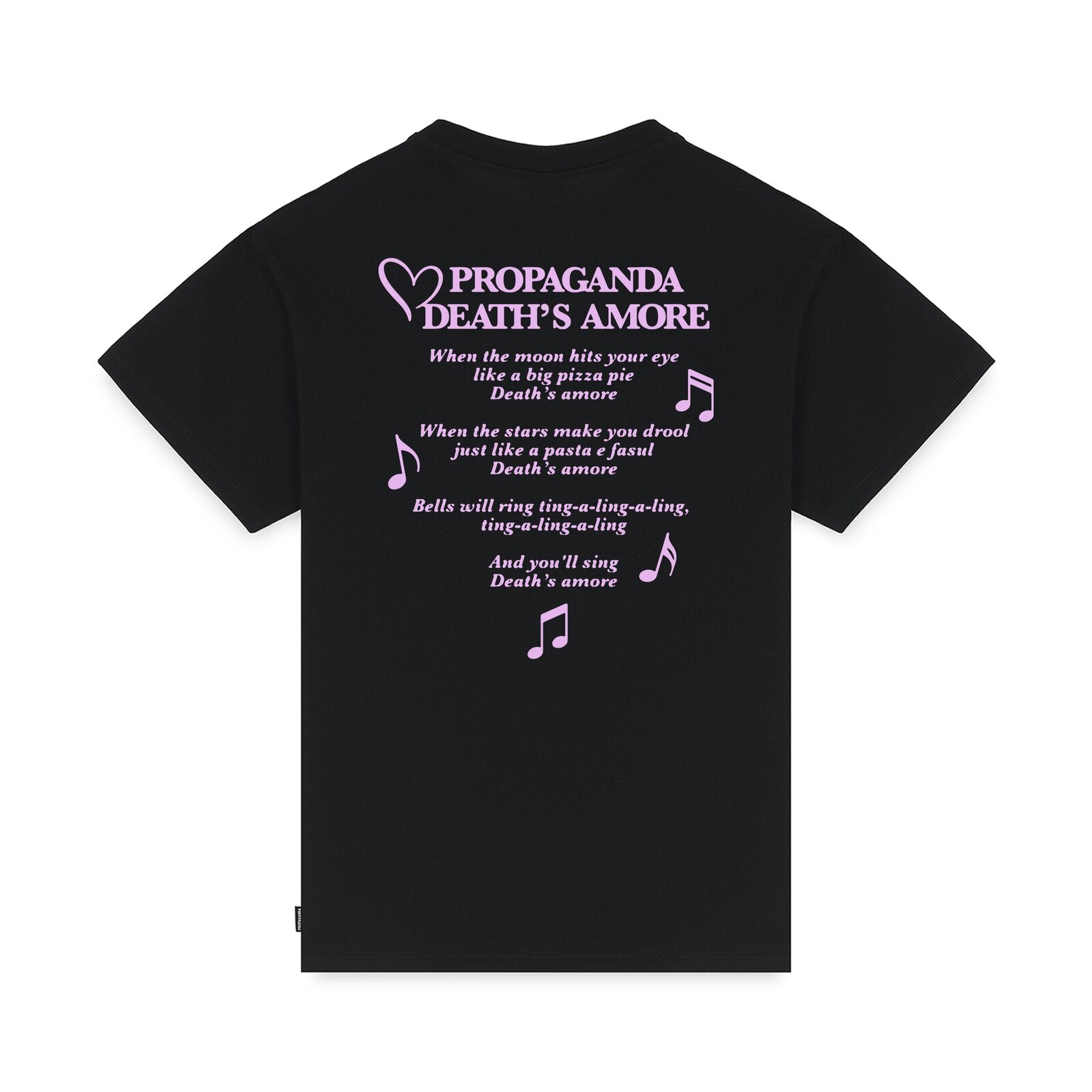 PROPAGANDA DEATH'S AMORE TEE BLACK