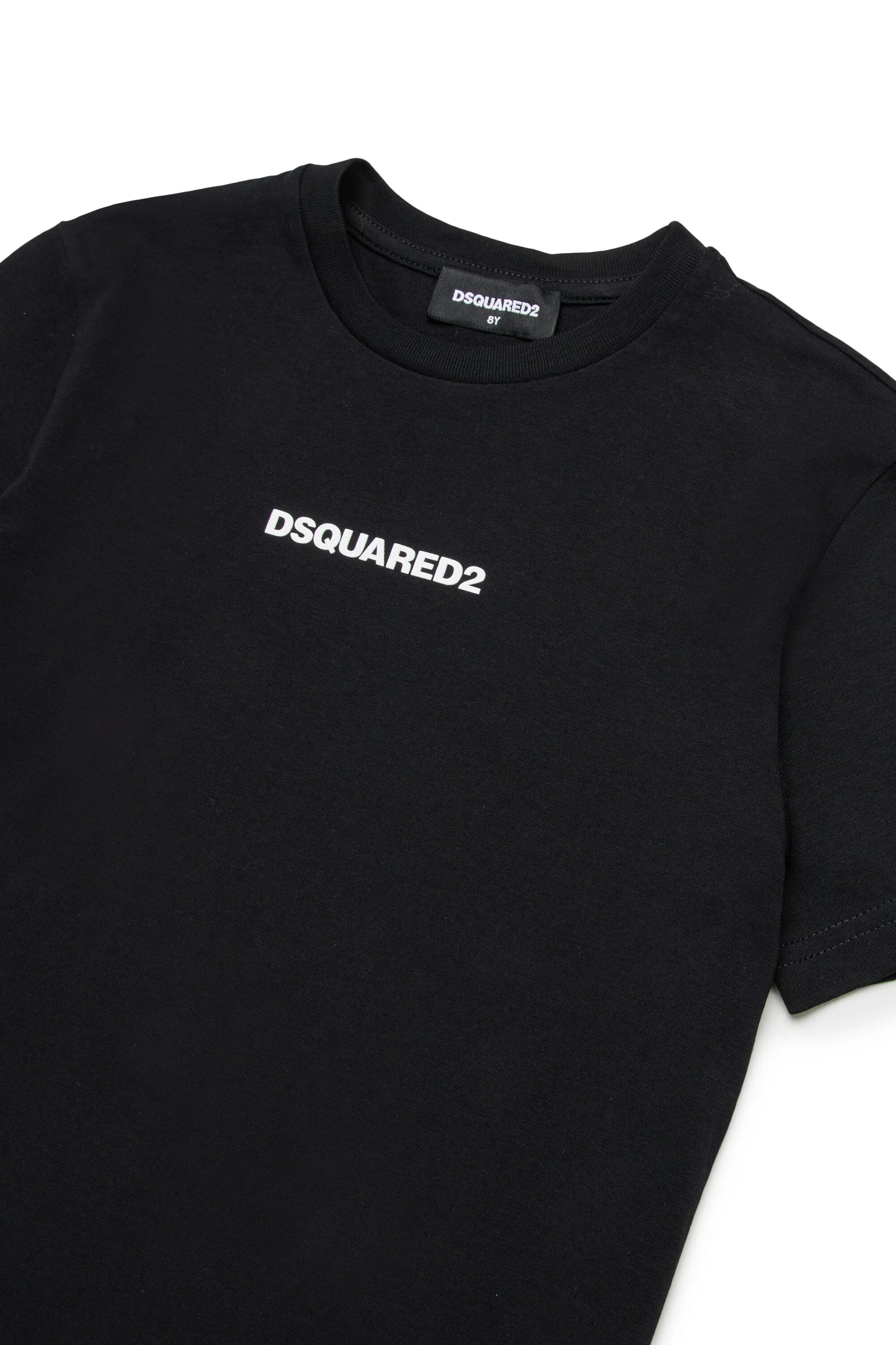 T-shirt con logo effetto gommato