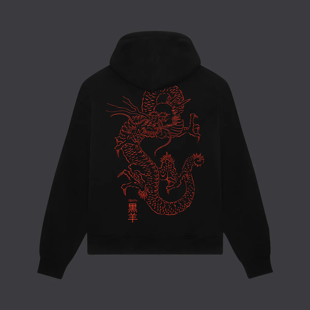 Tatsu Hoodie Black / Orange