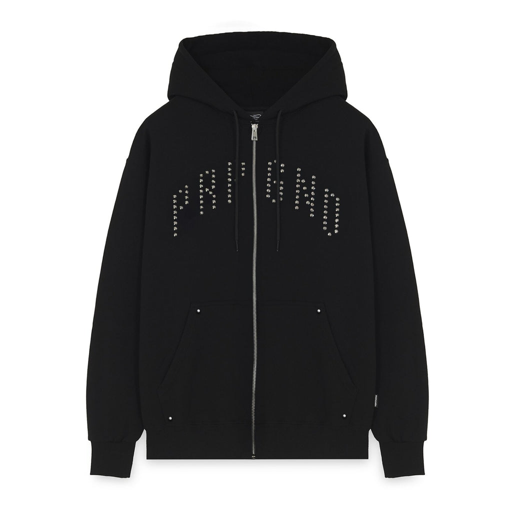 Studded Zip Hoodie