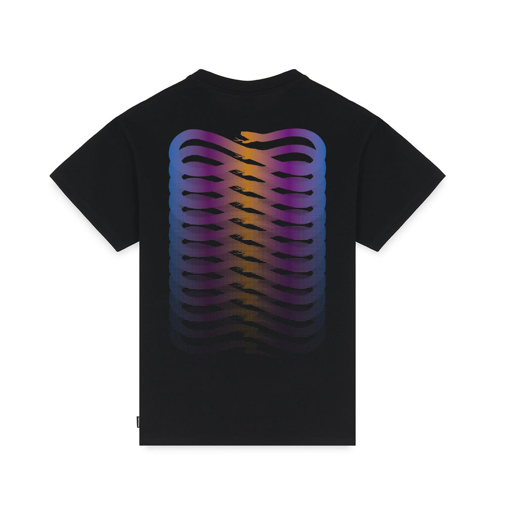 PROPAGANDA RIBS GRADIENT TEE BLACK