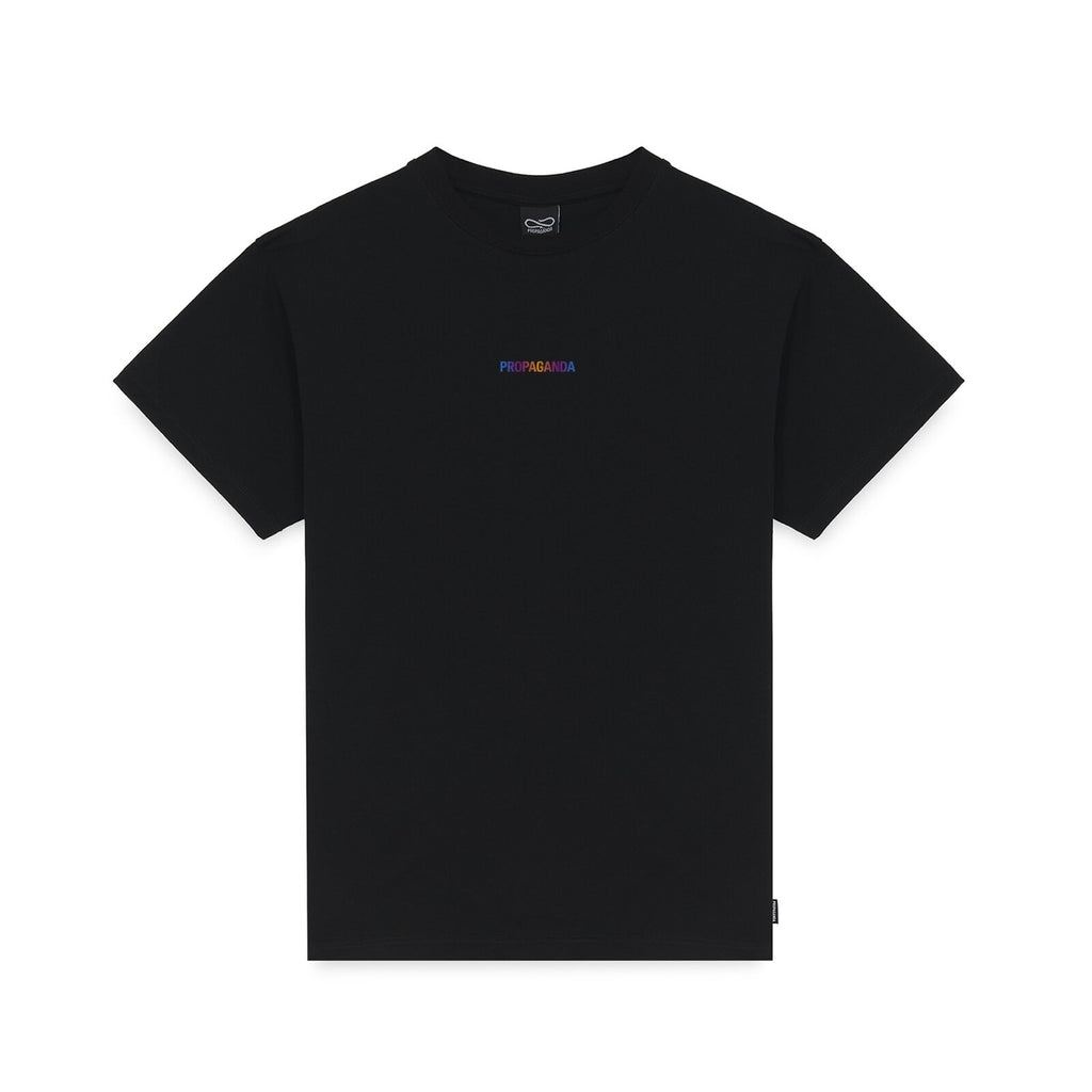 PROPAGANDA RIBS GRADIENT TEE BLACK