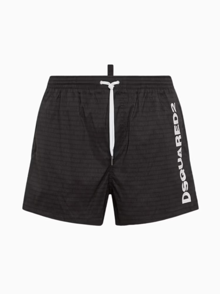 Boxer mare midi con lettering Dsquared2