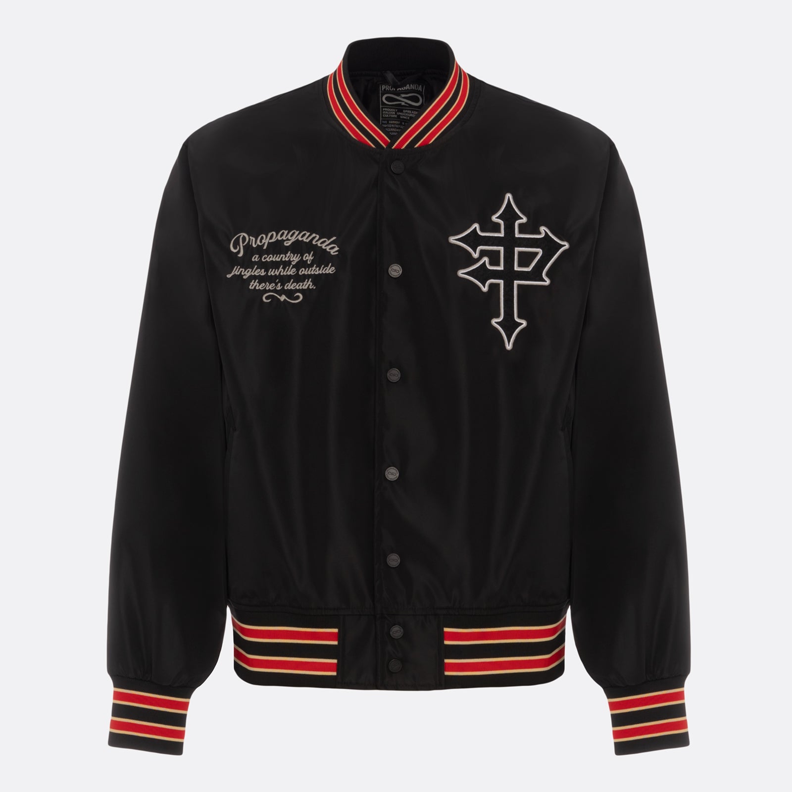 PROPAGANDA Matador Varsity Jacket BLACK