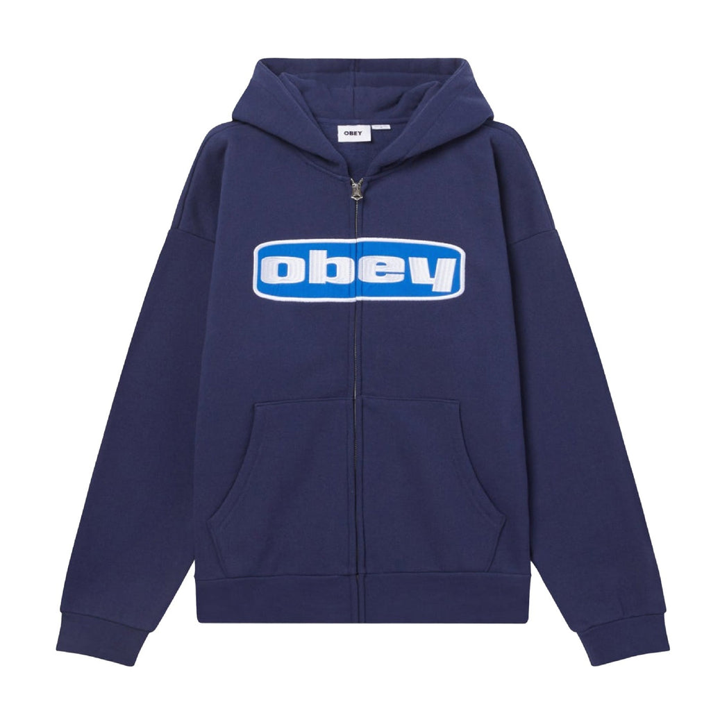 Obey Boxed In Extra Heavy Zip Hoodie
