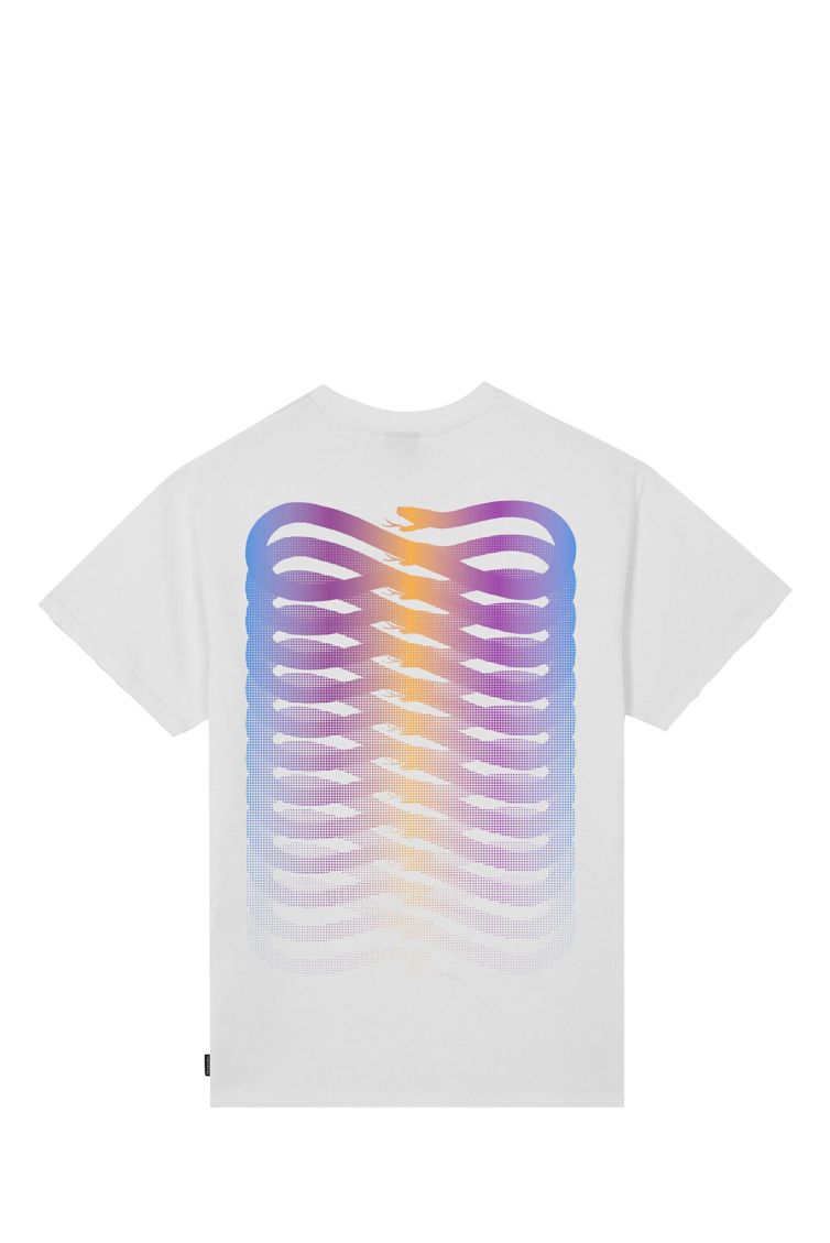 PROPAGANDA RIBS GRADIENT TEE WHITE