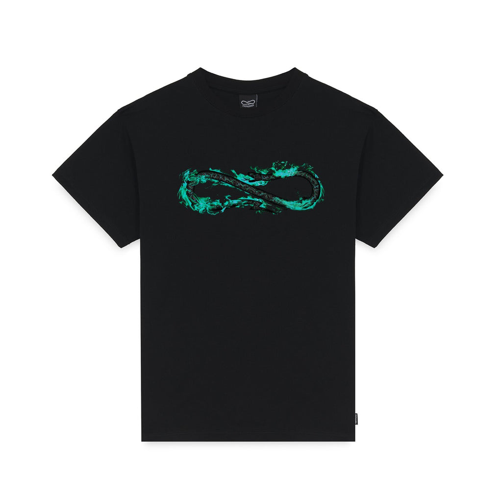 PROPAGANDA LOGO FIRE TEE BLACK