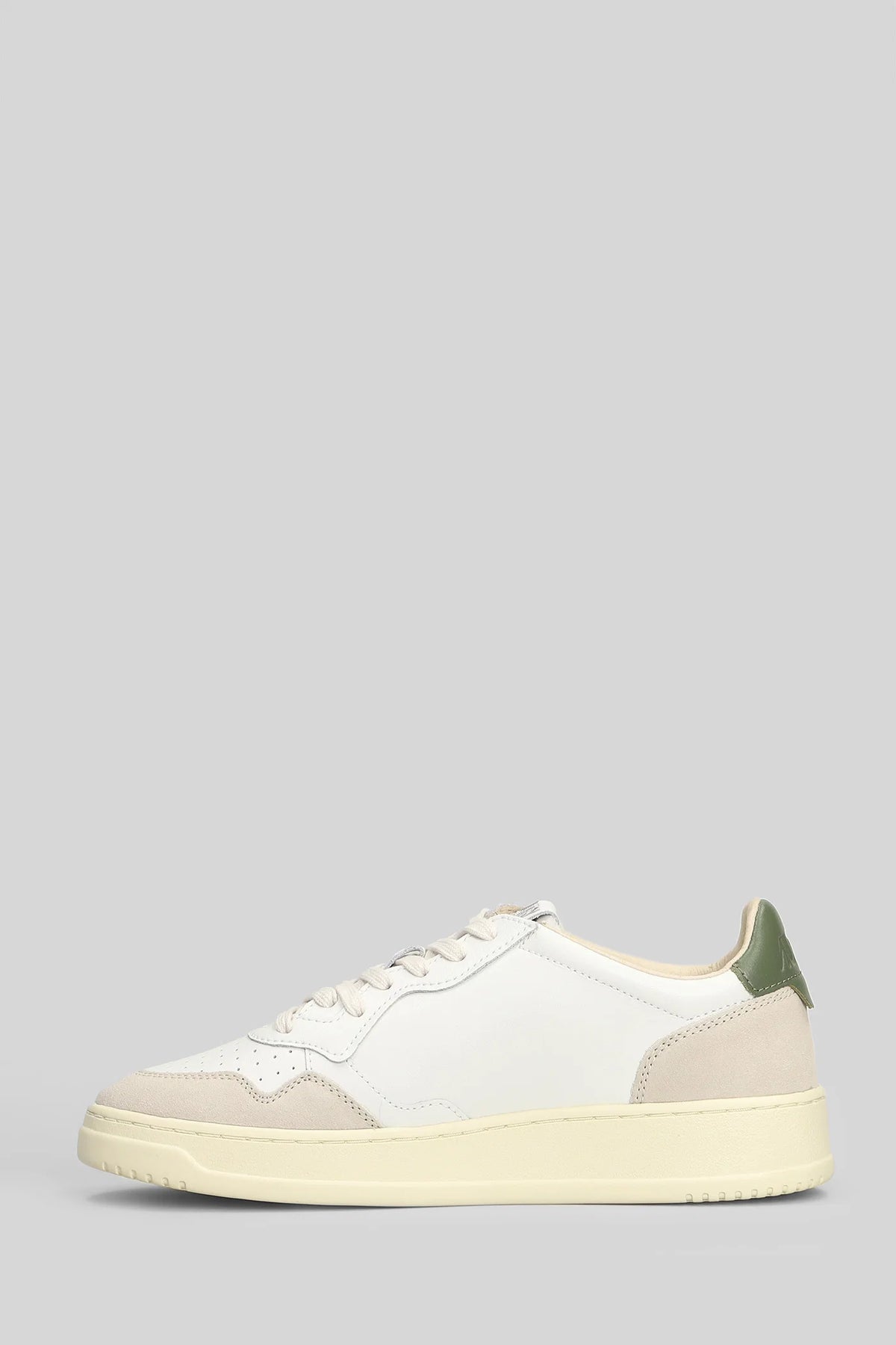 Autry SNEAKERS MEDALIST LOW IN PELLE E CAMOSCIO BIANCO