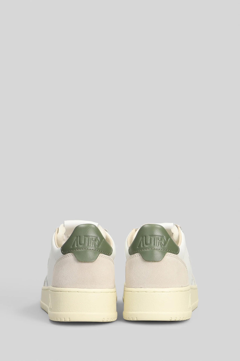Autry SNEAKERS MEDALIST LOW IN PELLE E CAMOSCIO BIANCO