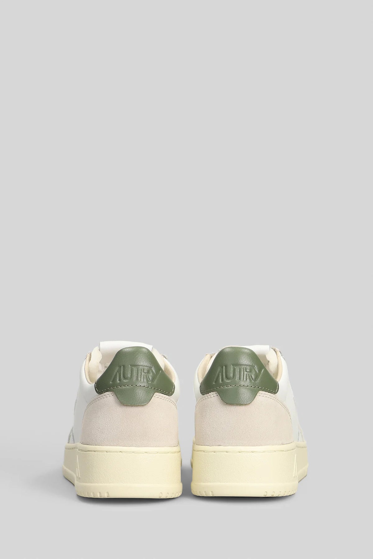Autry SNEAKERS MEDALIST LOW IN PELLE E CAMOSCIO BIANCO