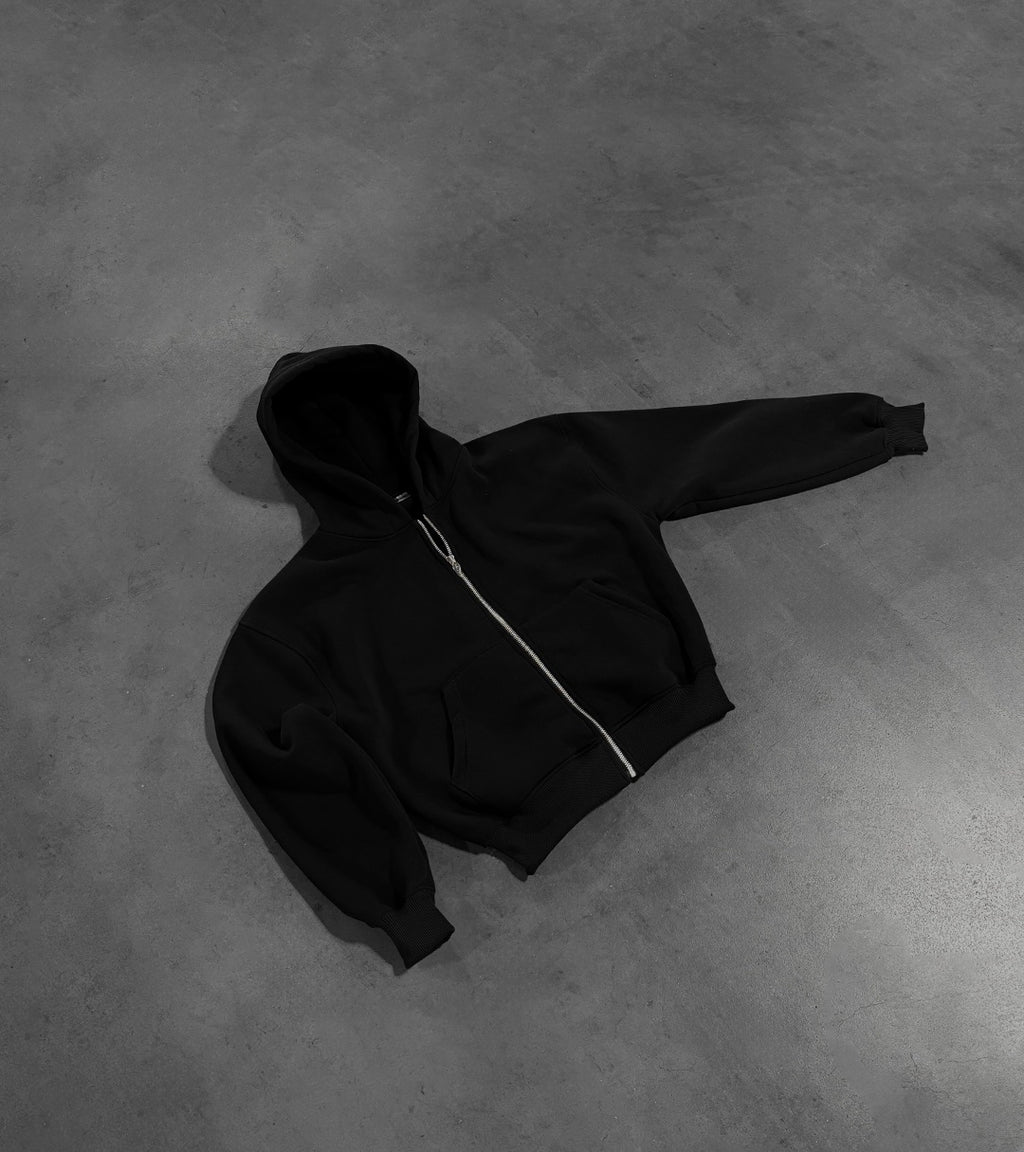 PERFECT Black zip hoodie