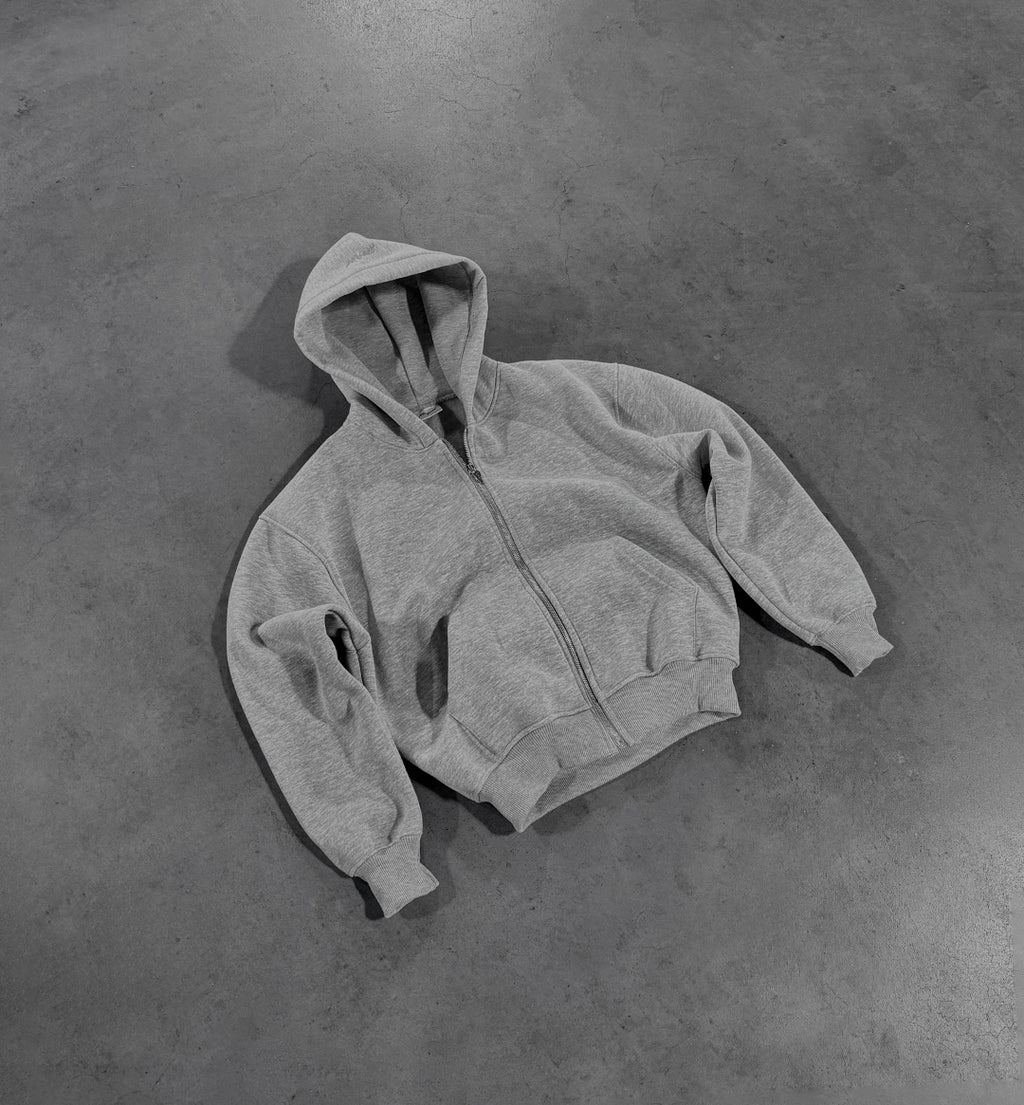 PERFECT Grey zip hoodie